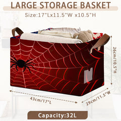 Mogifedc Red Spider Web Box open reveals versatile storage for clothes or books