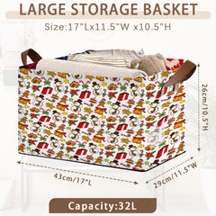 Mogifedc storage basket folded demonstrates space-saving storage when not in use.