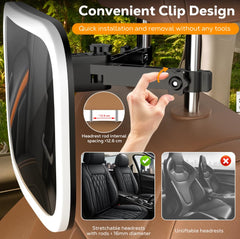 MoKo baby car mirror 360-view flexible angles for visibility