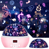 MOKOQI Kid Unicorn Night Light rotates to project a magical unicorn scene for bedtime.