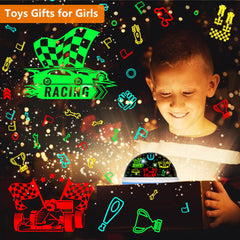 MOKOQI Race Car Projection lights walls with spinning scenes to spark bedtime curiosity.
