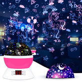 MOKOQI Unicorn Projector Night Light beams a soft glow for bedtime comfort.