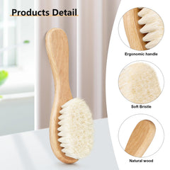 Molylove goat hair bristles closeup showing silky, soothing grooming texture.