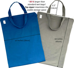 MOM & BAB wet bag double top handle for easy carrying on the go