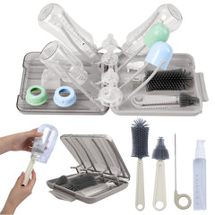 Mombasics portable bottle cleaning kit with extendable handle for thorough cleaning