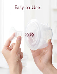 Momcozy 19mm flange insert close-up—precise sizing for comfortable pumping.