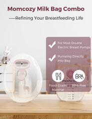 Momcozy 5oz milk bags designed to prevent leaks during transit