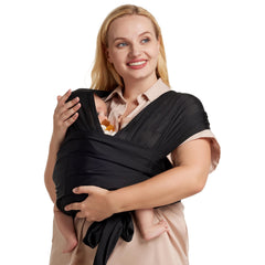 Momcozy adjustable buckle baby wrap with cooling air mesh for summer comfort