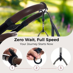 Momcozy adjustable wrist strap fits various stroller handles for comfortable use