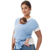 Momcozy AirMesh baby sling at the pool for hands-free water time.