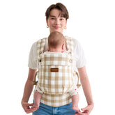 Momcozy baby carrier natural cotton linen keeps baby cool and comfortable on the go