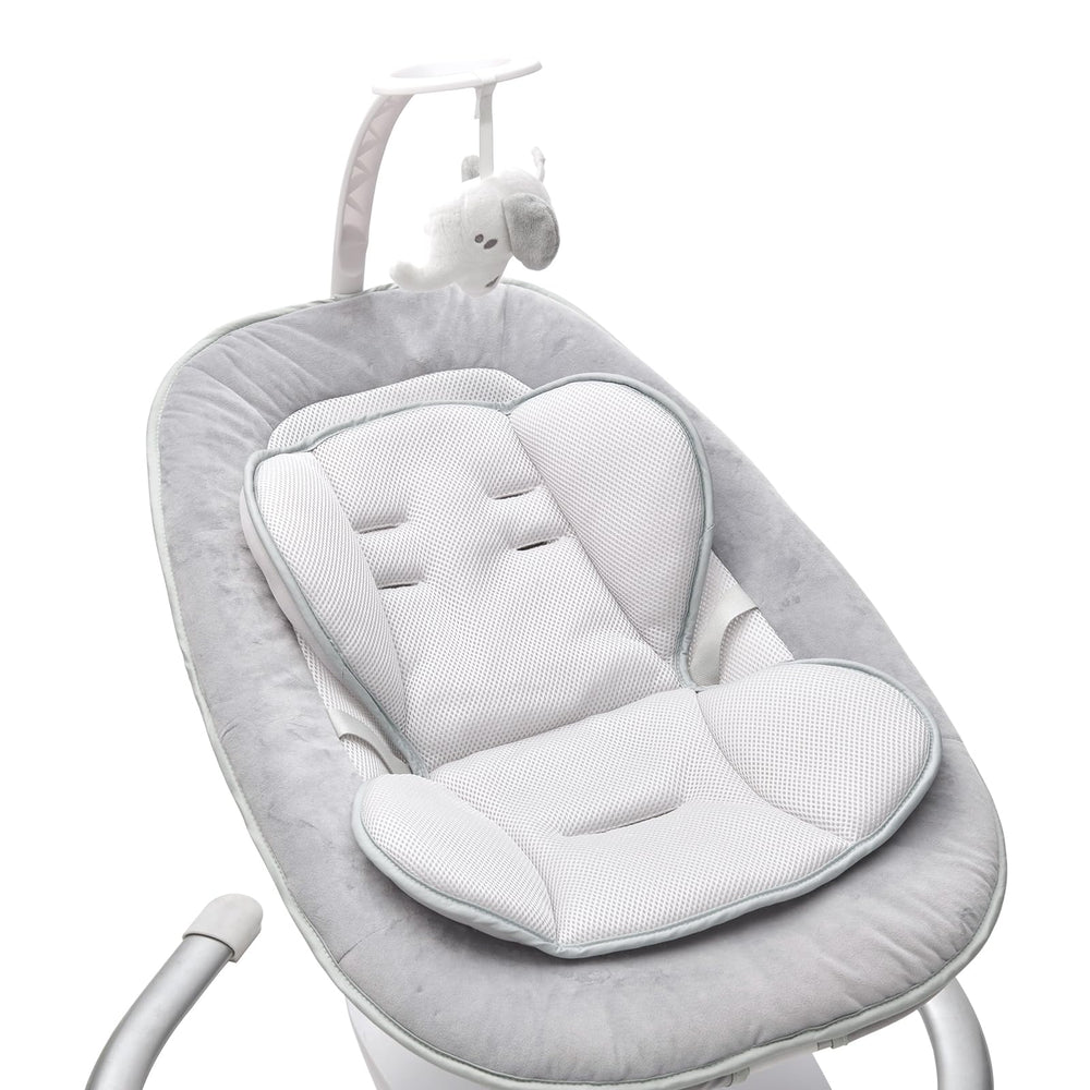 Momcozy Baby Swing Cushion Insert main view highlights plush fabric for gentle soothing.