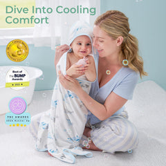 Momcozy baby towel-absorbent-fast-drying keeps baby dry after bath
