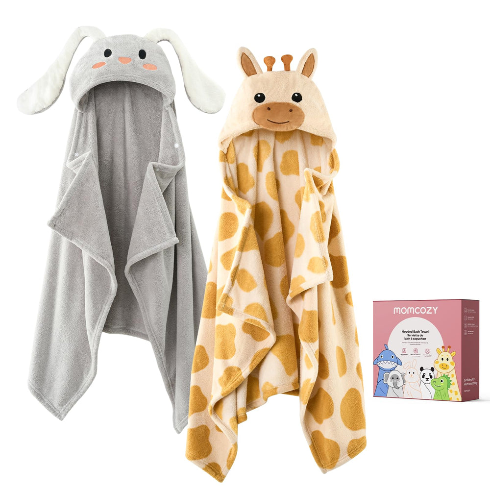 Momcozy health-label close-up shows hygiene reminders for busy parents