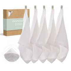 Momcozy baby washcloths with 4-layer design for gentle cleansing and quick drying