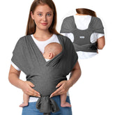 Momcozy baby wrap fabric close-up showing soft, breathable material for skin-friendly comfort.