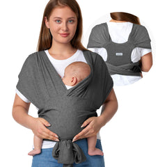 Momcozy baby wrap fabric close-up showing soft, breathable material for skin-friendly comfort.