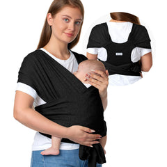 Momcozy baby wrap skin-friendly fabric shown in close-up for gentle daily wear and comfort