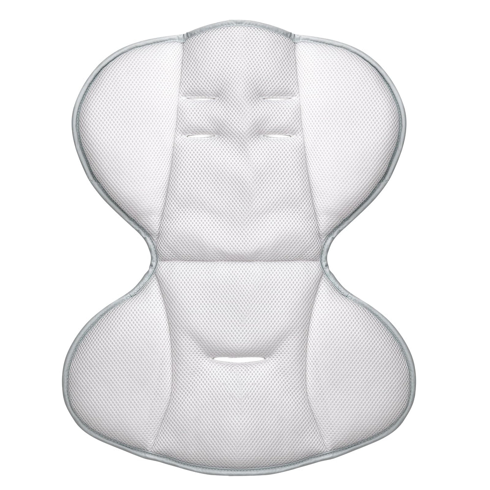 Momcozy CocoSway soft velvet seat cushion provides plush comfort for long swings.