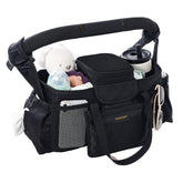 Momcozy Extra Large Stroller Organizer Max pacifier pocket keeps pacifiers clean and accessible
