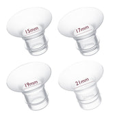 Momcozy flange insert 15mm close-up, enabling comfortable pumping with 24mm shields.