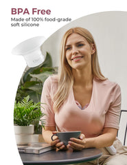 Momcozy 17mm flange insert for V1 Pro/V2 Pro uses BPA-free silicone for safe milk contact.