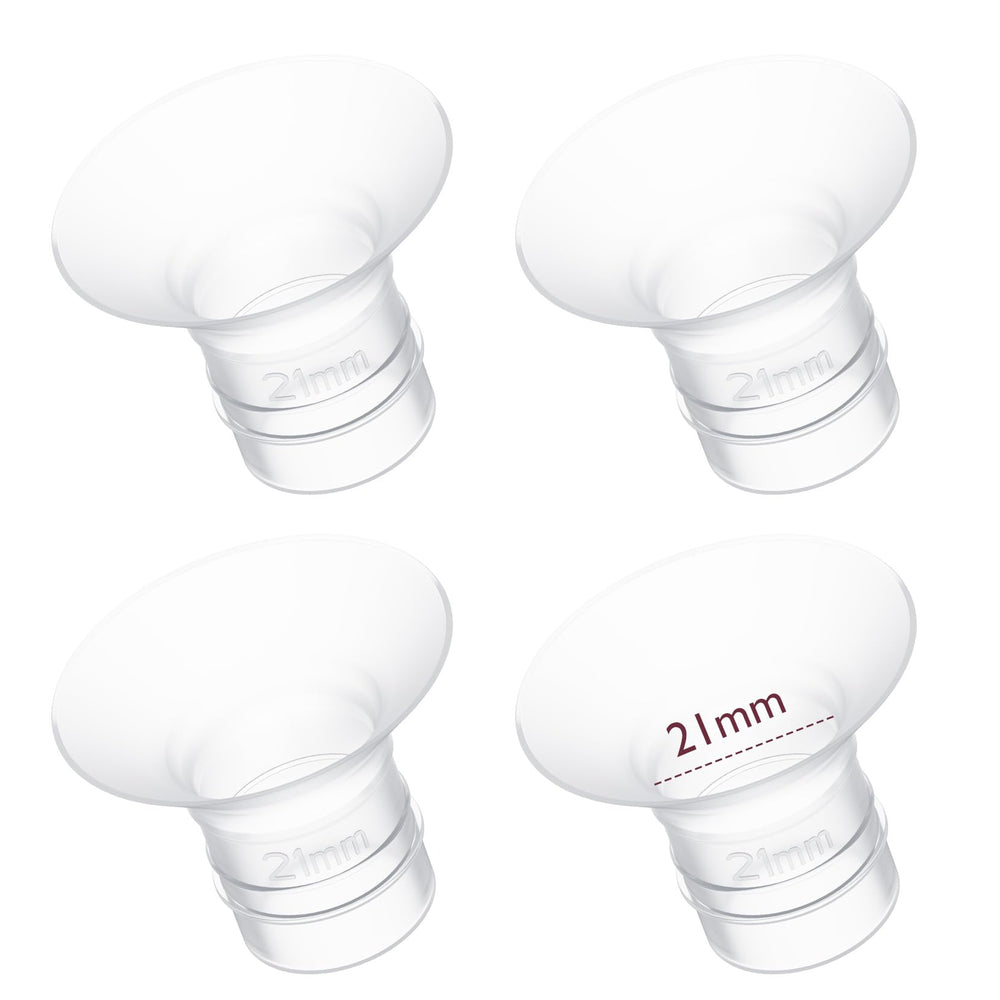 Momcozy flange insert 21mm compatibility demonstrates a versatile adapter for 24mm pump flanges.