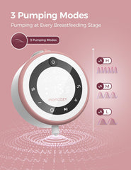 Momcozy hospital-grade wearable pump wearability setup, easy to wear under clothes for discreet sessions.