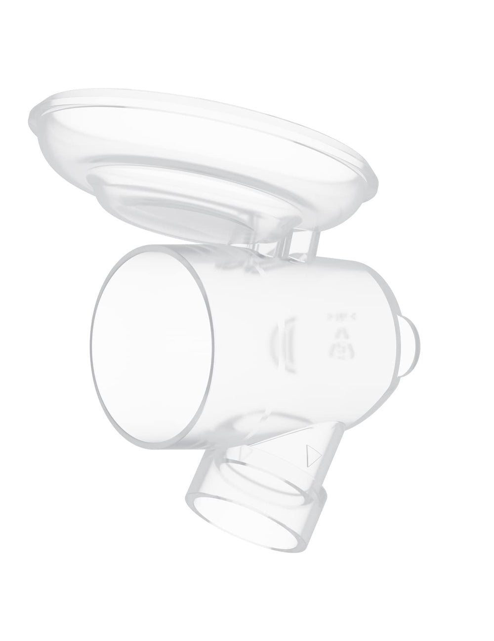 Momcozy linker inside view for S9 Pro/S12 Pro showing milk flow guidance.