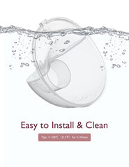 Momcozy M5 cleaning and care scene highlights BPA-free parts and simple after-use wash.