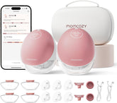 Momcozy M9 wearable pump in-bra for hands-free pumping and privacy.