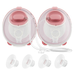Momcozy Milk Collection Cup Assembly fits V1/V2 Pro pumps for hands-free milk collection.