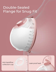 Momcozy Milk Collection Cup Side View shows compact, ready-to-use design for storage.