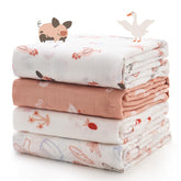 Momcozy Best Wishes Swaddle close-up shows ultra-soft texture for gentle comfort