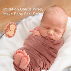 Momcozy swaddle blanket 47x47 folded for compact storage.