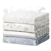 Momcozy muslin swaddle blanket soft-texture detail, gentle skin comfort