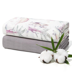 Momcozy muslin swaddle silky-texture for gentle newborn comfort.