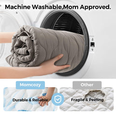 Momcozy Ocean Play Mat machine washable and ready for durable cleaning.