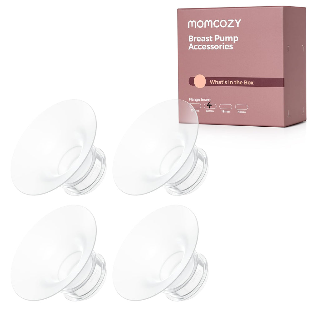 Momcozy original 17mm insert pack-4 fits M5, M6, and M9 for comfortable pumping.