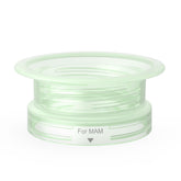 Momcozy 50mm adapter closeup with leak-proof O-ring for safe on-the-go feeding