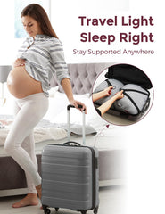 Momcozy adjustable belly wedge supports growing belly for comfortable sleeping through each trimester