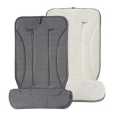 Momcozy reversible stroller cushion winter side keeps baby warm during winter strolls