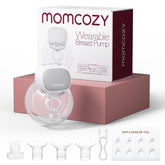 Momcozy S9 Pro wearable pump compact design demonstrates discreet all-day pumping flexibility.