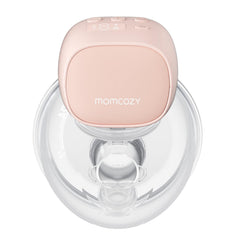 Momcozy S9 Pro wearable pump in use for hands-free pumping sessions
