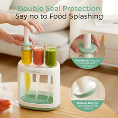 Momcozy Squeeze Station base stability keeps the setup steady for batch prep.