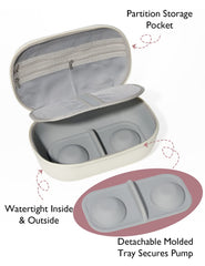 Momcozy storage bag holds two pumps securely on the go