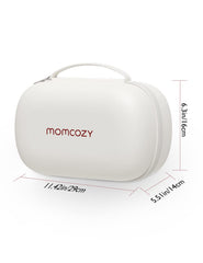 Momcozy storage bag with removable molded tray secures wearable pumps