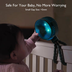 Momcozy natural wind mode mirrors a gentle breeze for daytime use.