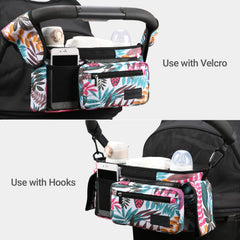 Momcozy universal stroller organizer on-the-go shoulder carry design supports easy transport