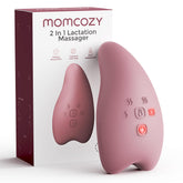 Momcozy Warming Lactation Massager Pro heat levels display for quick relief